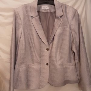 NWT Calvin Klein  22W  Grey Blazer Jacket